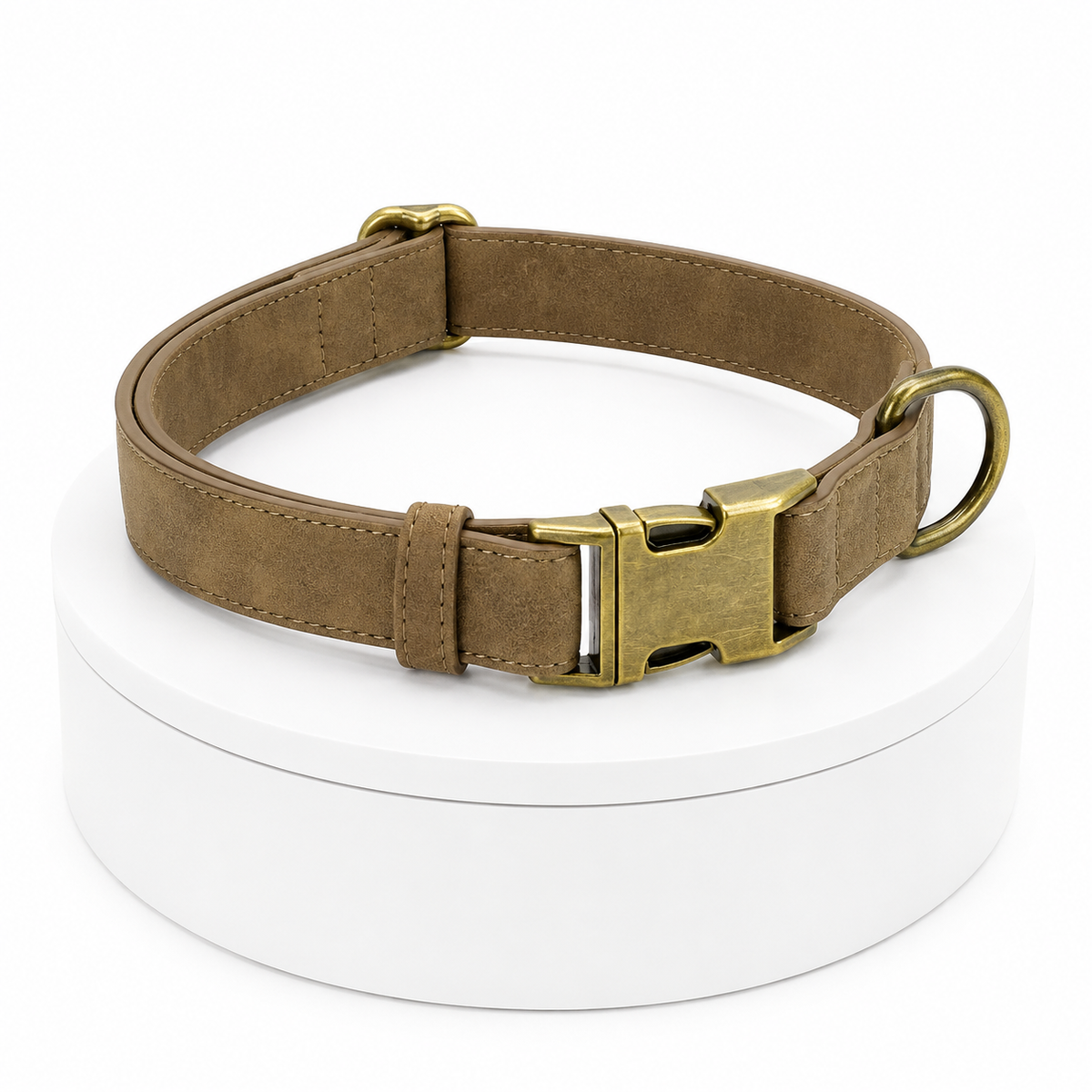Collier en microfibre effet cuir pour chien