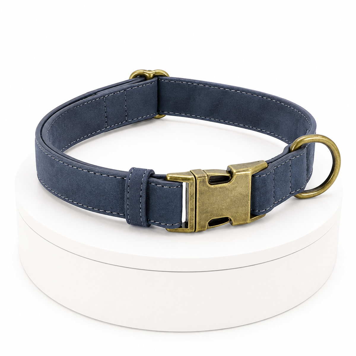 Collier en microfibre effet cuir pour chien