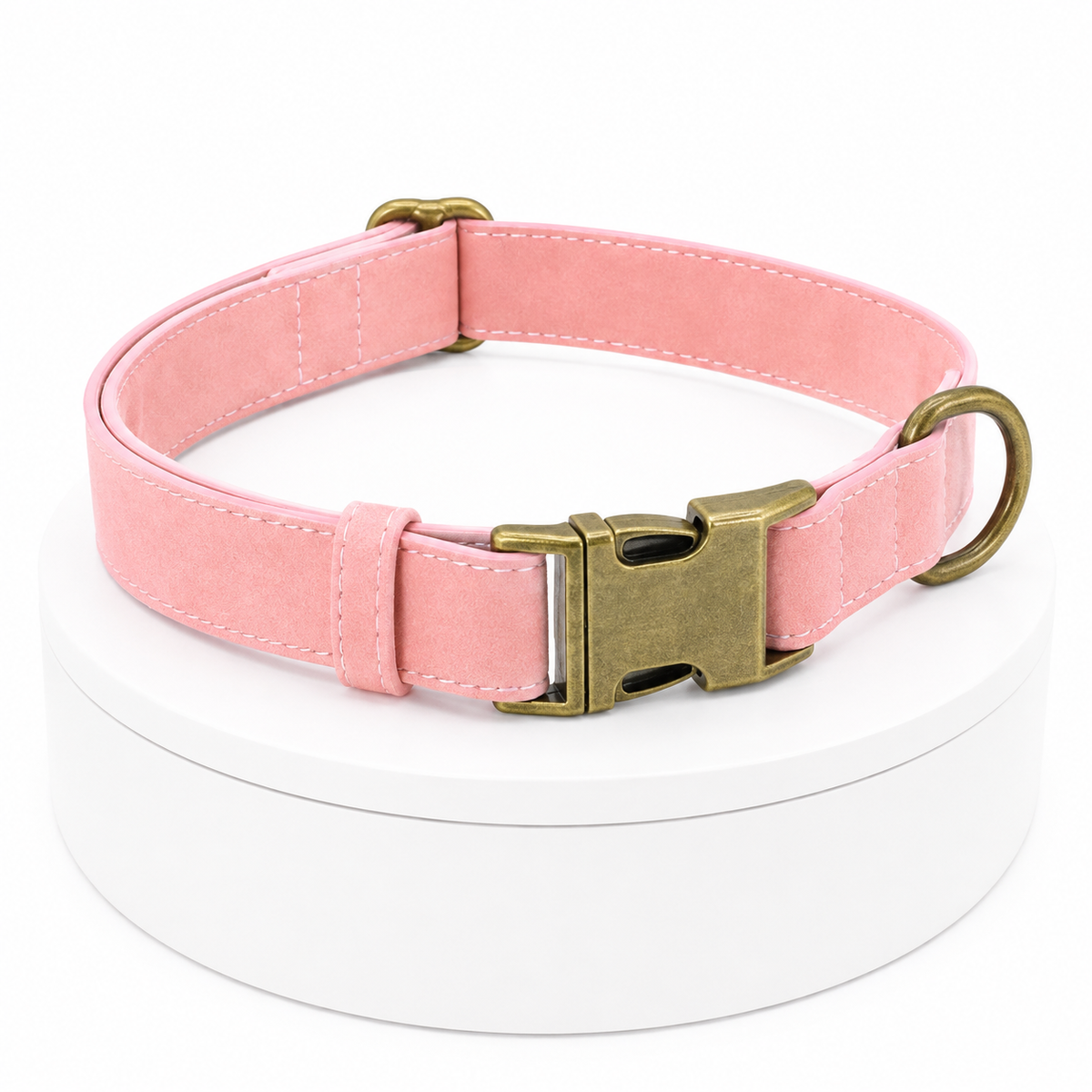 Collier en microfibre effet cuir pour chien