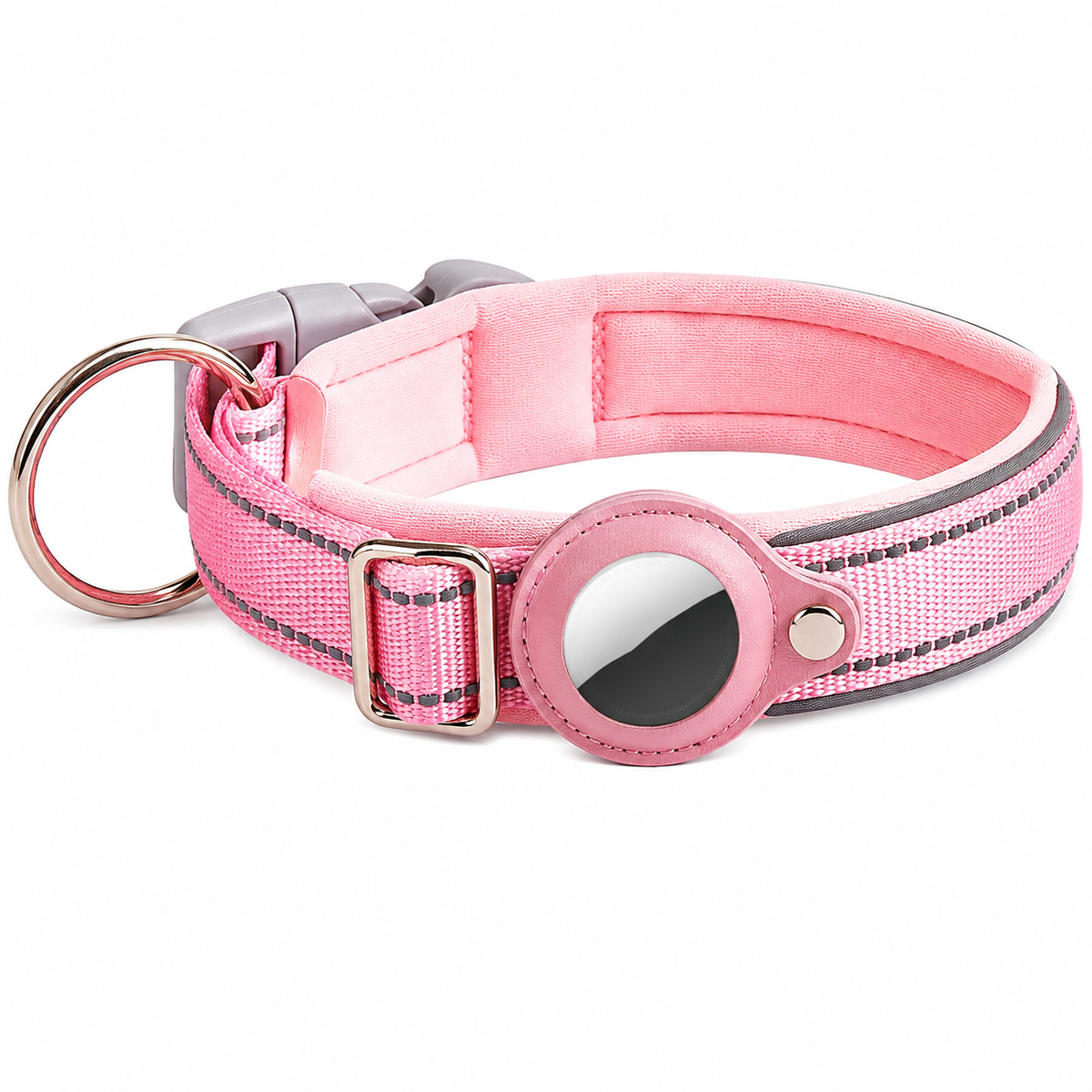 Collier réfléchissant pour chien compatible AirTag