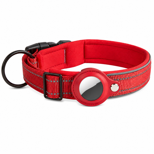 Collier réfléchissant pour chien compatible AirTag