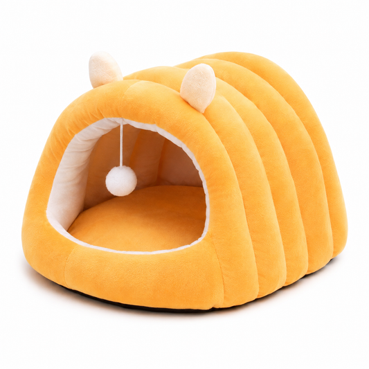 Lit cocon douillet pour chat