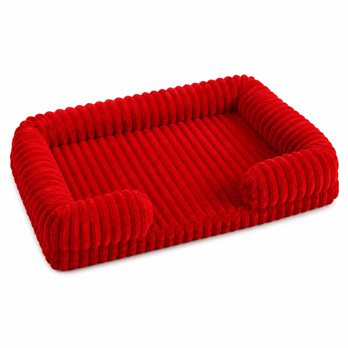 Panier rectangulaire douillet pour chien