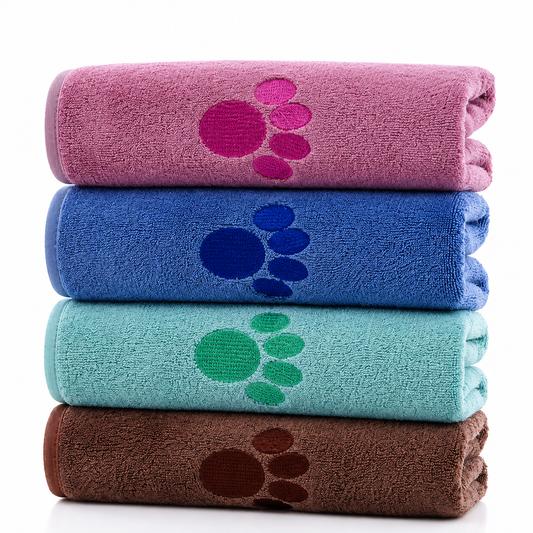 Serviette de bain ultra-absorbante pour chien et chat